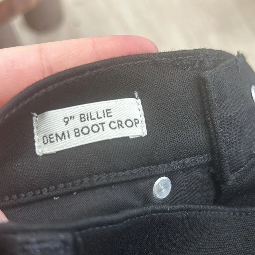 9” Billie Demi Boot Crop black jeans size 28p - Picture 5 of 5
